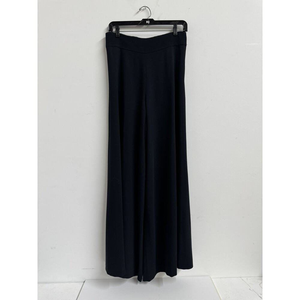 Balmain Paris Wide Leg High Waisted Trousers – Black